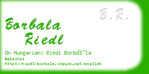 borbala riedl business card